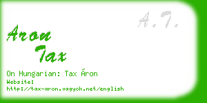 aron tax business card